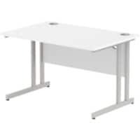 dynamic Impulse Straight Desk Rectangular White Cantilever 1,200 (W) x 800 (D) x 730 (H) mm MFC (Melamine Faced Chipboard)