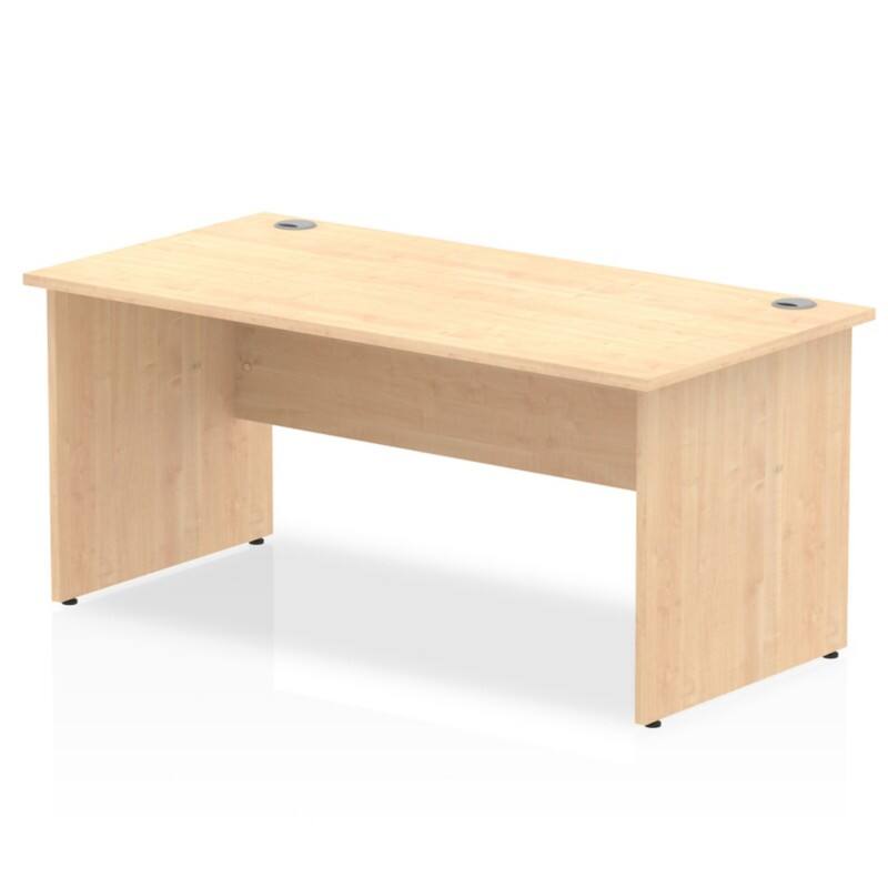 dynamic Impulse Office Desk Rectangular Maple Base panel 1,600 (W) x 800 (D) x 730 (H) mm MFC (Melamine Faced Chipboard)