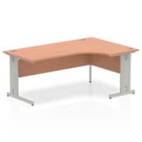 dynamic Impulse Right Hand Desk Corner Beech Cantilever 1,800 (W) x 1,200 (D) x 730 (H) mm MFC (Melamine Faced Chipboard)