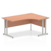 dynamic Impulse Right Hand Desk Corner Beech Cantilever 1,600 (W) x 1,200 (D) x 730 (H) mm MFC (Melamine Faced Chipboard)