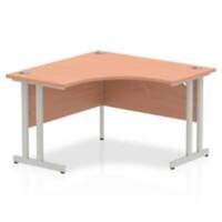 dynamic Impulse Corner Desk Corner Beech Cantilever 1,200 (W) x 1,200 (D) x 730 (H) mm MFC (Melamine Faced Chipboard)