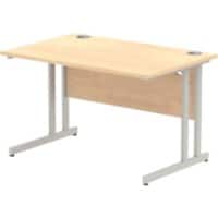 dynamic Impulse Straight Desk Rectangular Maple Cantilever 1,200 (W) x 800 (D) x 730 (H) mm MFC (Melamine Faced Chipboard)