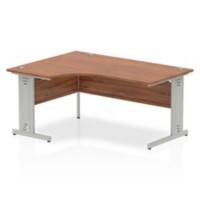 dynamic Impulse Left Hand Desk Corner Walnut Cantilever 1,600 (W) x 1,200 (D) x 730 (H) mm MFC (Melamine Faced Chipboard)