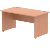 dynamic Impulse Office Desk Rectangular Beech Base panel 1,400 (W) x 800 (D) x 730 (H) mm MFC (Melamine Faced Chipboard)
