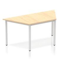 dynamic Impulse Conference Table Trapezoidal Maple 4 Metal legs 1,600 (W) x 800 (D) x 740 (H) mm MFC (Melamine Faced Chipboard)