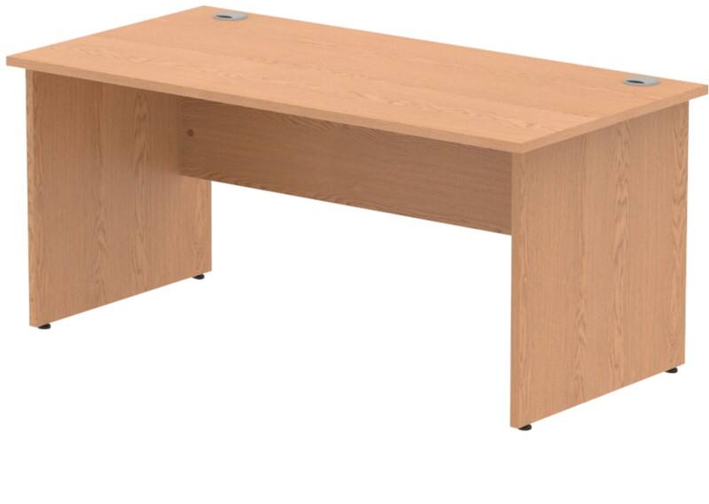 dynamic Impulse Office Desk Rectangular Oak Base panel 1,600 (W) x 800 (D) x 730 (H) mm MFC (Melamine Faced Chipboard)
