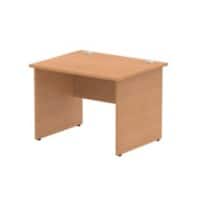 dynamic Impulse Straight Desk Rectangular Oak Base panel 1,000 (W) x 800 (D) x 730 (H) mm MFC (Melamine Faced Chipboard)