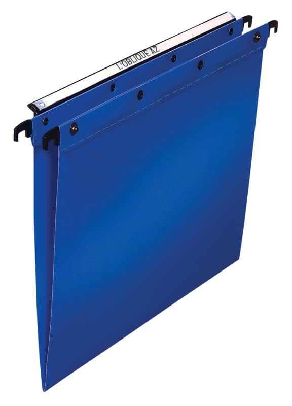 Elba Suspension File Ultimate Foolscap V-Base PP Blue Pack of 25