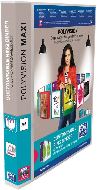 OXFORD Presentation Binder A4 4 Rings Clear