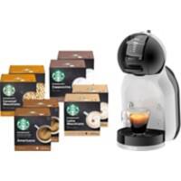Nescafe Dolce Gusto Mini Me Coffee Machine and Starbucks Coffee Capsules Bundle