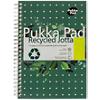 Pukka Pad Notebook Jotta A5 Ruled Spiral Bound Cardboard Hardback Green Perforated 110 Pages Pack of 3