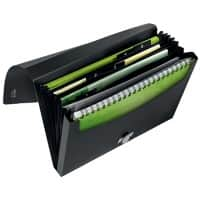 Leitz Recycle Expanding File A4 5 Compartments Black 80% Recycled Plastic