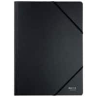 Leitz Recycle Card Folder with Elastic Bands A4 Black 430 gsm 100% Recycled Card