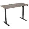 euroseats Logan Rectangular Electronically Height Adjustable Sit Stand Desk Oak Metal/wood Black 1,200 x 800 x 750 - 1,235 mm