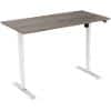 euroseats Logan Rectangular Electronically Height Adjustable Sit Stand Desk Oak Metal/wood White 1,200 x 800 x 750 - 1,235 mm