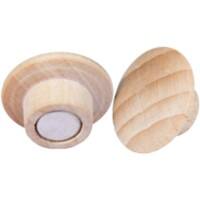 Legamaster 7-181725 Wooden magnets Beech 25 mm Pack of 5