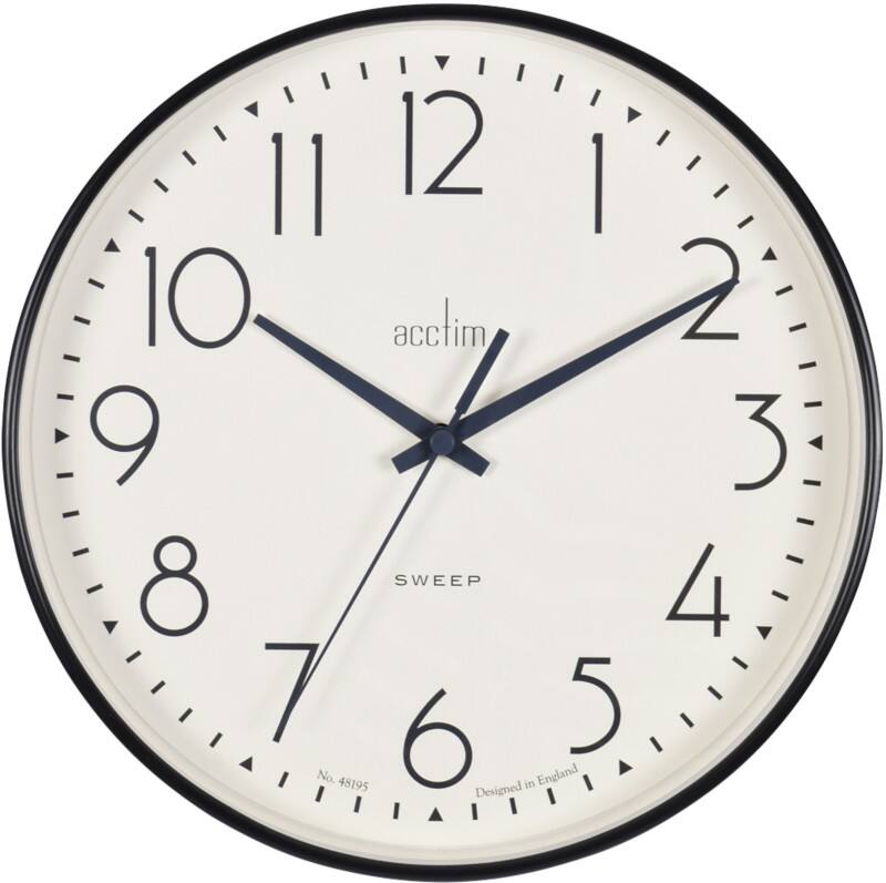 Acctim Wall Clock 22563 25 x 25 x 4 x 25 cm Black