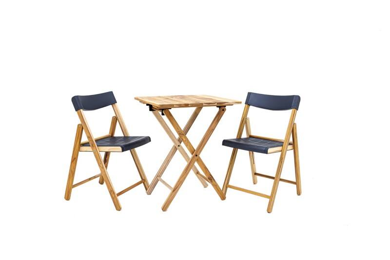 Tramontina Bistro set 10630/093 1  Table and 2  ChairsTeak wood Brown