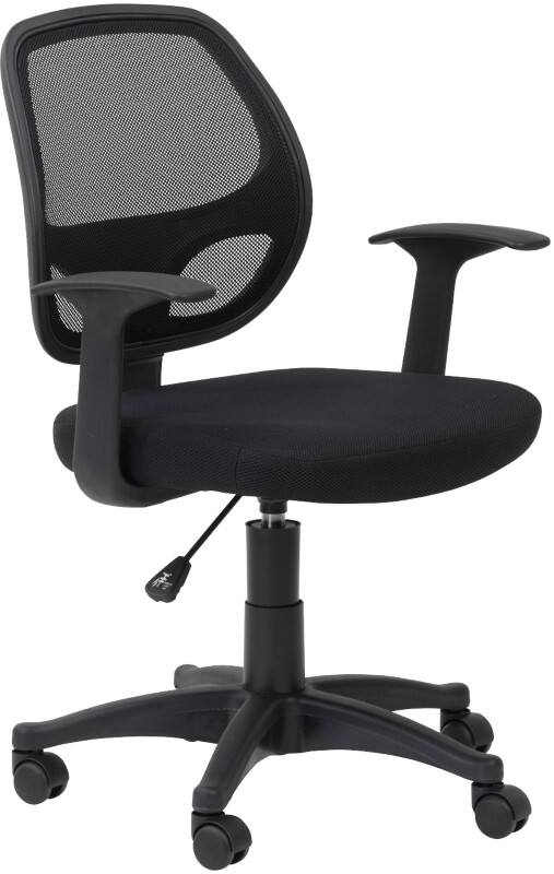 Alphason Home Office Chair Basic Tilt Mesh Fixed Armrest Black 114 kg AOC9118-M-BK 610 x 550 x 1,000 mm