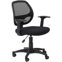 Alphason Home Office Chair Basic Tilt Mesh Fixed Armrest Black 114 kg AOC9118-M-BK 610 x 550 x 1,000 mm