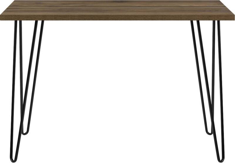 DOREL HOME Owen Home Office Desk Rectangular Walnut 4 Metal legs 1,016 (W) x 495 (D) x 680 (H) mm Metal, Woodgrain