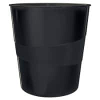 Leitz Recycle Waste Bin 15 L CO2 Neutral 98% Recycled Plastic Black 29 x 29 x 32.4 cm