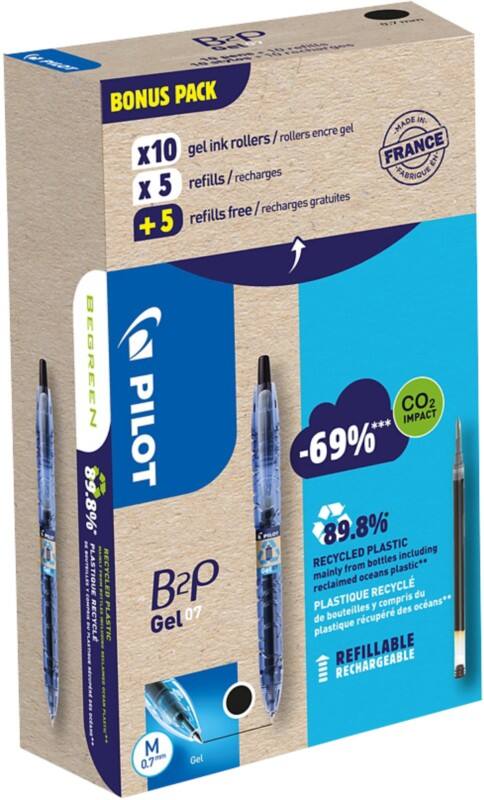 Pilot Gel Pen 0.4 mm Fine 10 Pens 10 Refills