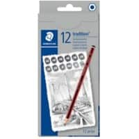 STAEDTLER Grey Pencils Tradition Pack of 12