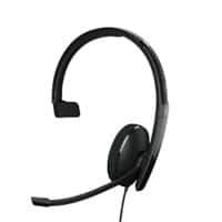 EPOS ADAPT 100 Series 130T USB II Wired Mono Headset Over-the-head, Over-the-ear Noise-Cancelling USB with Microphone Black