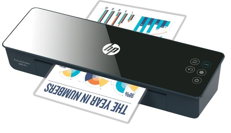 HP Pro 600 52.6 x 16.5 x 11.68 cm A3 Laminator 600 mm/min. 500 Micron 1 min warm-up period