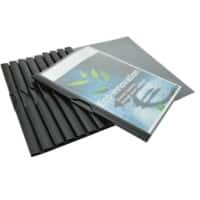 Rapesco Clip File A4 Black PP (Polypropylene) 180 microns Pack of 10