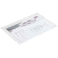 Rapesco Popper Wallet 0695 A4 Press Stud PP (Polypropylene) Landscape 24 (W) x 0.2 (D) x 36 (H) cm Clear Pack of 5