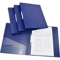 Rapesco Germ-Savvy 25 mm Ring Binder PP (Polypropylene) A4 2 ring Blue Pack of 4