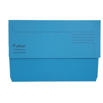 Exacompta Document Wallets Flap Board Landscape Blue Pack of 25