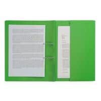Exacompta Pocket Spring Coil Flat File Foolscap Green Pack of 25