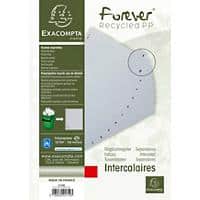 Exacompta 1 to 10 Numerical Dividers Blue Recycled 100% A4+ Grey White 10 Part 18 Holes