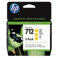 HP 712 DesignJet Ink Cartridge 3ED79A 29 ml Yellow Pack of 3