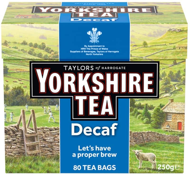 Yorkshire Tea Bags Decaffeinated Pack of 80