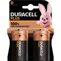 Duracell Battery Plus 100 AA 2900 mAh Alkaline 1.5 V Pack of 20