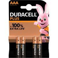 Duracell Batteries Plus 100 AAA Pack of 4