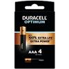 Duracell Batteries Optimum AAA Pack of 4