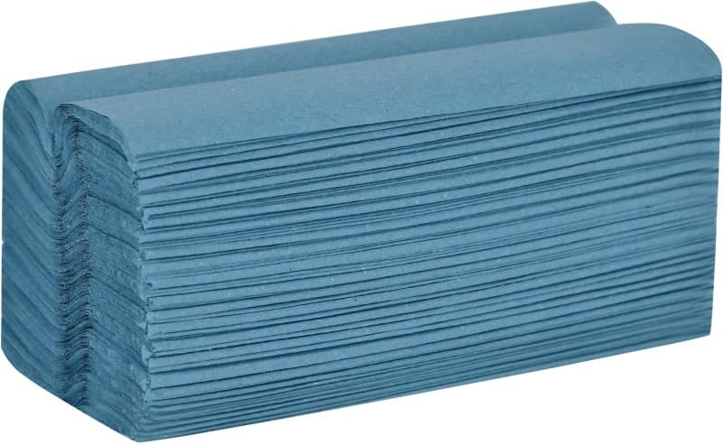 essentials Hand Towels C-fold Blue 1 Ply HE128BLNDS 12 Packs of 250 Sheets