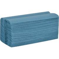 essentials Hand Towels C-fold Blue 1 Ply HE128BLNDS 12 Packs of 250 Sheets
