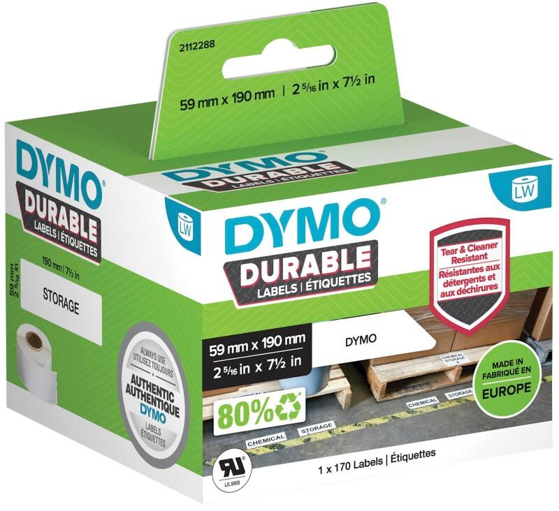 DYMO LW 2112288 Labels Self Adhesive White 190 x 59 mm 170 Labels