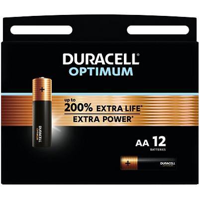 Duracell Batteries Optimum AA Pack of 12