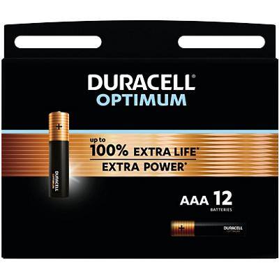Duracell Batteries Optimum AAA Pack of 12