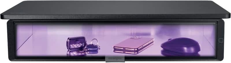Kensington UVStand Monitor Stand K55100WW With UVC Sanitisation Compartment Up to 34” 598 x 295 x 126 mm Black