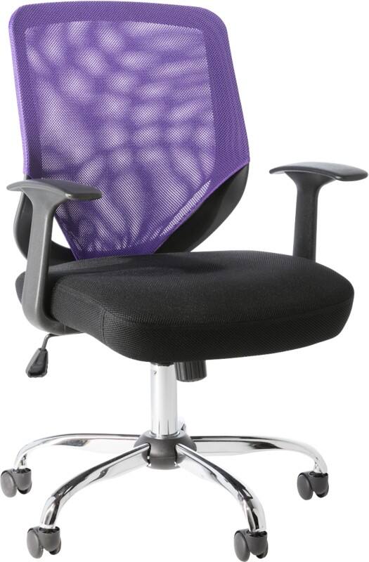 Alphason Atlanta Office Chair Black, Purple 114 kg 500 x 570 mm