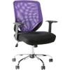 Alphason Atlanta Office Chair Black, Purple 114 kg 500 x 570 mm