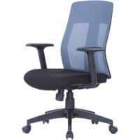 Alphason Office Chair Laguna Black, Grey 530-450 x 490 mm